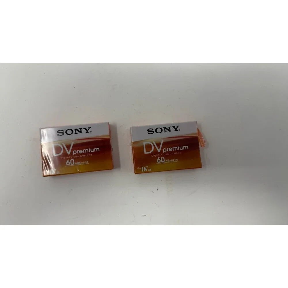 2 pack Sony DV Premium Digital Video Cassettes 90LP/60SP - BRAND NEW